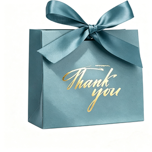 Hotsale Eco-friendly Multi Color Thank You <b>Gift</b> <b>Box</b> Gold Foil Silk Bow Foldable <b>Gift</b> Packaging For <b>Wedding</b> Favors Guest Presents - Product Image 4