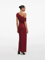 Bettergirl 2026 Koleksi Terbaru Gaun Maxi High End Berhias Rhinestone Satu Bahu dengan Belahan Samping