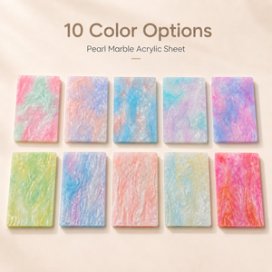 Custom 3mm Pearl Marble Acrylic <b>Sheet</b> Colorful Pattern PMMA Board for DIY Crafts Jewelry Display Signage - Product Image 2