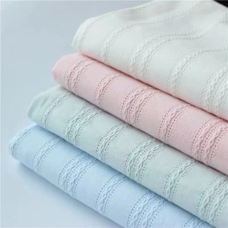 Летняя жаккардовая тканая ткань желтая полосатая текстильная ткань жаккардовая ткань для платьев