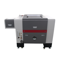 Machine de gravure et de découpe laser CNC CO2 50W de type portique, refroidie par eau, pour MDF/acrylique/bois, modèle 6040 de bureau, fabriquée en Chine