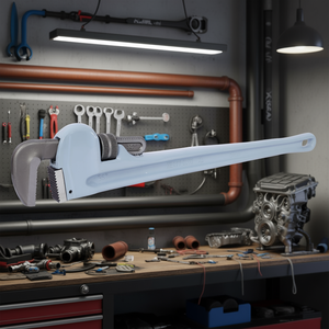 Llave de tubo recta de aluminio de alta resistencia de 36 pulgadas con mandíbula ajustable para tuberías de agua y reparaciones automotrices - Product Image 2