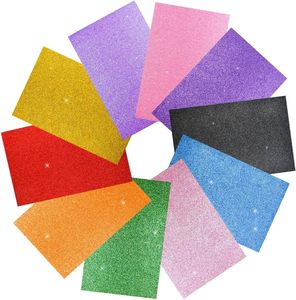 2025 vendita a caldo Non tossico nessun odore nessun foro colore brillante Glitter Eva foglio di cancelleria scuola. - Product Image 3