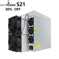 Antminer 중고 리퍼브 S21 200T 비트코인 ​​채굴기 SHA256 알고리즘 ASIC 채굴기 배송 준비 완료