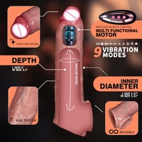 Fernbedienungsfähiger Langer Penis Großer Realistischer Teleskop-Dildo Vibrator mit Stoß- und Heizfunktion für Frauen - LM-CT831