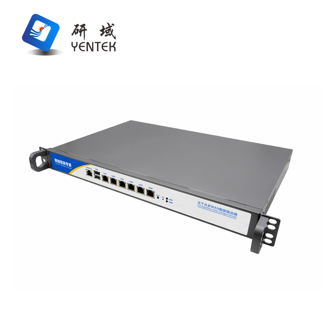 1U Network Server Enterprise Firewall Intel Celeron 2950M 3210M 2 DDR4 Ikuai Openwrt 6 LAN POE Firewall Appliance Pfsense PC