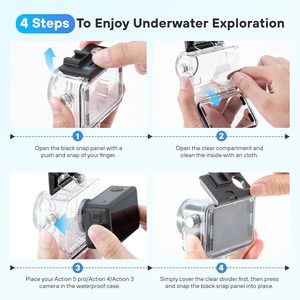 เค<span class=keywords><strong>ส</strong></span>ป้องกันการเกิดฝ้ากันน้ำ50ม./164FT <span class=keywords><strong>ส</strong></span>ำหรับแอ็คชั่น5โปร4/3ถ่ายภาพใต้น้ำอุปกรณ์ดำน้ำ - Product Image 6