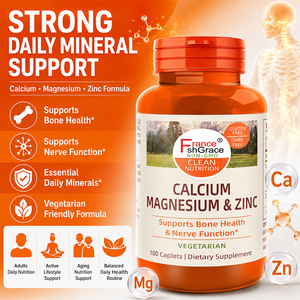 Complément de Vitamines Calcium Magnésium Zinc avec Soutien au Calcium pour la Santé des Os chez les Adultes – Capsules de Magnésium - Product Image 2