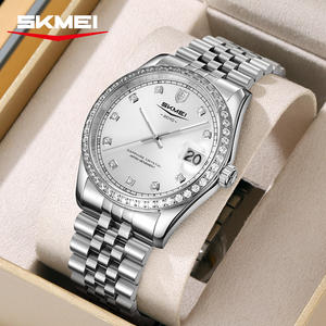 New arrival Full Steel <b>Couple</b> <b>Watches</b> OEM Customize Logo 3ATM Waterproof Stainless Steel Sapphire Glass Quartz <b>Watch</b> For Men - Product Image 5