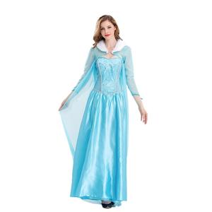 Costume de <span class=keywords><strong>Reine</strong></span> <span class=keywords><strong>des</strong></span> <span class=keywords><strong>Neiges</strong></span> Elsa pour femmes, camouflage, costume de luxe moderne pour adultes, robe d'Halloween pour fête cosplay - Product Image 2