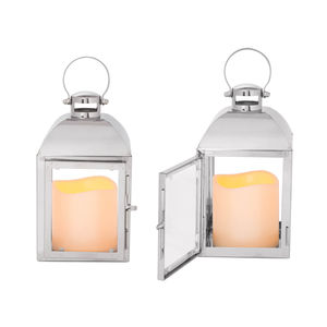 2025 Best Seller Handmade Diamond Shaped Stainless Steel <b>Candle</b> <b>Lantern</b> for Indoor & <b>Outdoor</b> Decor - Product Image 3