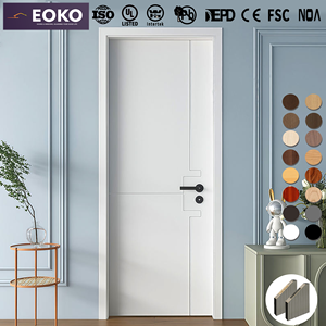Puerta de Madera de Ingeniería Impermeable EOKO para Habitaciones de Condominios, Estilo Shaker, Suministro a Granel, Acabado Imprimado - Product Image 3