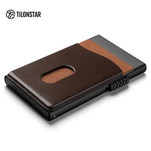 TILONSTAR TVC305 Newest Styles Designs Leather Credit <b>Card</b> Clip Men ID <b>Card</b> <b>Holder</b> Case Custom Aluminum Wallet <b>Card</b> <b>Holders</b> - Product Image 2