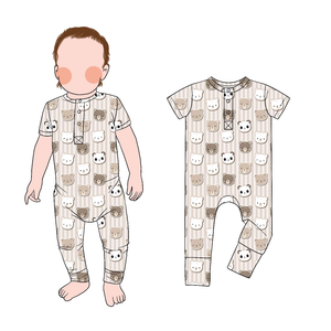 Mono de Manga Corta Little Glow para Niños Pequeños, Estilos de Primavera y <span class=keywords><strong>Verano</strong></span> para Bebés, Ropa de Tela Cómoda con Estampado Personalizado - Product Image 1