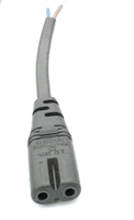 Cable de Extensión de Corriente Universal de 0.5 Metros con 2 Pines, Enchufe Estadounidense NEMA 1-15P a IEC320 C7 (Figura 8) para Computadora