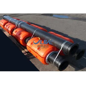 Venta PE dragado HDPE boya flotante PE dragado tubo flotador tubo flotadores precio