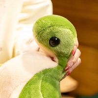 Boneka Dinosaurus Hijau Lucu, Mainan Hewan Isi Lembut dengan Desain Patchwork untuk Anak-Anak