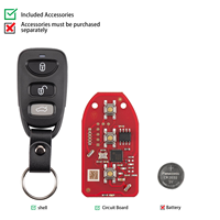 Clé à distance VVDI Xhorse XKHY21EN programmeur de clé de voiture pour véhicules Hyundai fonctionne avec machine de diagnostic et porte-clés