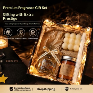 Luxury Scented Candle <b>Gift</b> <b>Box</b> Long Lasting Fragrance Create Warm Atmosphere For <b>Wedding</b> Holiday <b>Gifts</b> - Product Image 1