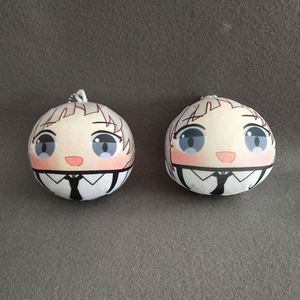 Porte-clés Anime Manjuu Personnalisable avec Remplissage en Microbilles Douces, Coton PP et Métal, avec Photo Numérique, Prix de Gros - Product Image 3