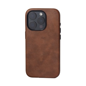 Funda Magnética de Cuero Crazy Horse Retro para iPhone 17 16 15 Pro Max 12 13 14, Carga Inalámbrica Mate, Carcasa Trasera Antigolpes - Product Image 1