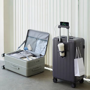 Factory Custom logo Fashion Style Lightweight Large Capacity Luggage PC Material Travel <strong>Trolly</strong> Luggage Suitcase - Product Image 1