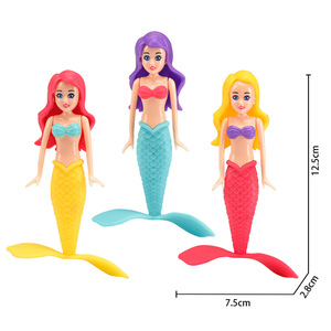 Équipement de jeu aquatique en plastique, jouet de plongée pour piscine, jeu de lancer d'anneaux pour piscine, jouets aquatiques pour l'entraînement de la plongée sous-marine avec poissons - Product Image 1