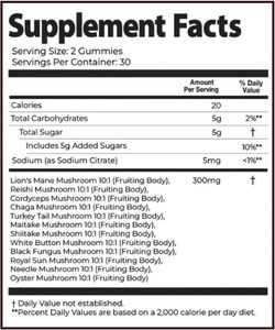 Oem/ODM Hữu Cơ nấm Gummies với nhãn hiệu riêng cho người lớn hỗ trợ sức khỏe - Product Image 2