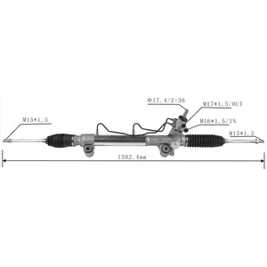 Crémaillère et pignon de direction assistée de haute qualité pour TOYOTA HILUX VIGO 4WD 05-09 OE: 44200-0K040 44200-0170 44200-0K230