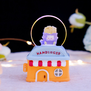 Nuevas mini bolas de cristal decorativas para restaurantes Piggy Burger, bolas de vidrio luminosas creativas, regalos decorativos para áreas turísticas - Product Image 4