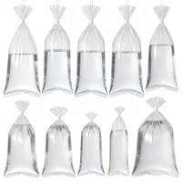 Sac de stockage d'eau en HDPE de qualité alimentaire, à trois soudures latérales, pliable, grande capacité, impression flexo, pour usage domestique