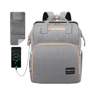 Échantillon gratuit Sac à langer personnalisé élégant et robuste Grand sac fourre-tout pour maman avec matelas à langer et sangle Sac à langer - Product Image 5