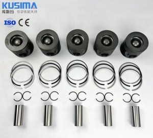 Pistón OEM ODM de 89.9 mm 100% probado con anillos para Ford V348 3.2 3.2L TRANSIT RANGER 3.2TDCI <span class=keywords><strong>SAFA</strong></span> 5 cilindros diésel 7C166110BAB Std 0.5 - Product Image 1