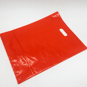 Tùy Chỉnh Logo In Phân Hủy Sinh Học Bột Ngô Đấm Lỗ Xử Lý Ldpe/Hdpe Shopping <span class=keywords><strong>Carrier</strong></span> Nhựa Die Cut Bag - Product Image 3