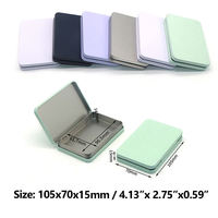 Caja de metal impresa personalizada para envasado de alimentos y regalos con tapa abatible y hermética, caja de regalo de lujo personalizada al por mayor