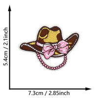 Patchs brodés thermocollants style Western Cowgirl Y2K vintage pour vêtements et vestes