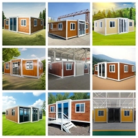 Prêt à vivre pliable minuscule maison de luxe 20 pieds 30 pieds 40 pieds maison préfabriquée portable préfabriquée extensible conteneur maison