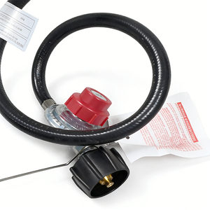 Réchaud à <span class=keywords><strong>gaz</strong></span> propane extérieur haute puissance 50000 BTU, construction légère en fonte, régulateur réglable 10 PSI, portable - Product Image 4