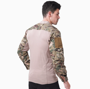 เสื้อยืดลายพรางหลากสี DF EDS Outdoor Sports Cs DFP Stock FG RUIN CP รุ่นใหม่ คอวี ลายกบ - Product Image 6