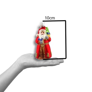 Accattivante delizia natalizia ornamenti in vetro soffiato a mano per albero <span class=keywords><strong>di</strong></span> <span class=keywords><strong>natale</strong></span> con piccolo ornamento in vetro <span class=keywords><strong>di</strong></span> babbo <span class=keywords><strong>natale</strong></span> - Product Image 2