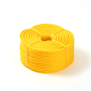 Corde d'emballage en PE à 3 brins, corde torsadée, couleur jaune personnalisée, dure, 3 mm, 4 mm, 5 mm, 6 mm, 8 mm, 9 mm, 10 mm, 12 mm - Product Image 6