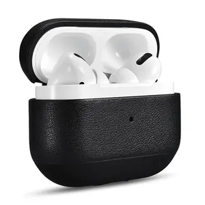 Thời Trang Đẹp Cứng Bìa Nappa Da Bảo Vệ Trường Hợp Đối Với Apple AirPods Pro