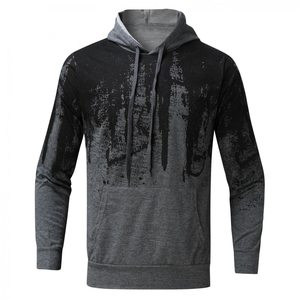 Winter Men's Hooded Casual Cotton Custom <b>Tech</b> Fleece Tracksuit Logo Eco-Friendly Reversible Design Breathable Acid <b>Wash</b> Solid - Product Image 5