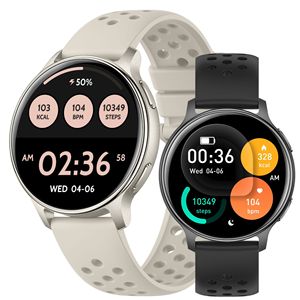 HT43 ฟิตเนสสมาร์ทวอทช์บลูทูธโทรอัตราการเต้นของหัวใจเครื่องวัดการนอนหลับ 3ATM กันน้ำ GPS สำหรับกีฬาเดินป่ากลางแจ้ง - Product Image 1