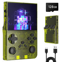 Console de jeu portable rétro portable avec plus de 15000 jeux classiques et écran de 3.5 "-Lecteur de jeu Linux R36 Open Source, 64 Go/128 Go