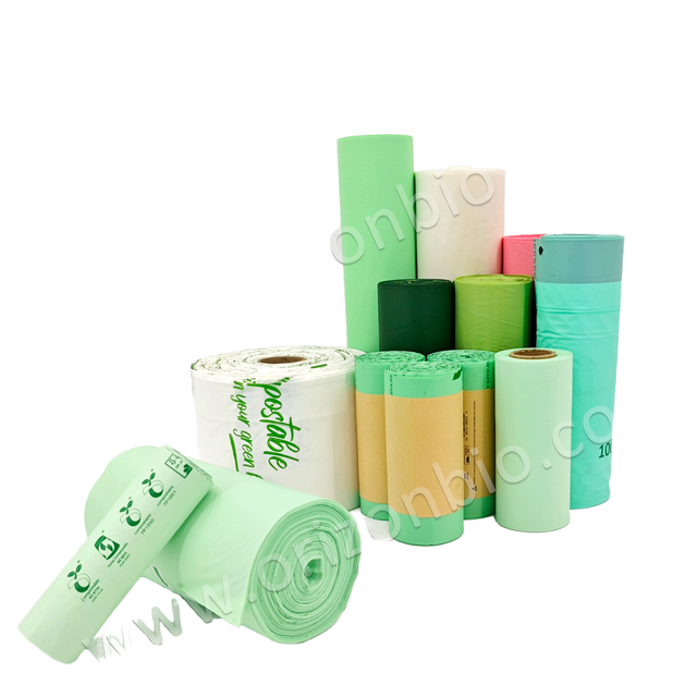 Custom Heavy Duty Biodegradable Compostable Bottom Gusset Garbage Bags Disposable Trash Bags Eco Friendly Packaging