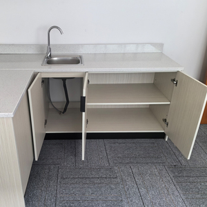 Vente directe d'usine, ensemble de meubles de cuisine en bois, design de placards, prêt à assembler, armoires de cuisine en mélamine en provenance de Chine - Product Image 3