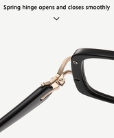 Nouvelles lunettes de vue tendance, design personnalisé, montures rectangulaires, montures de lunettes TR90, lunettes pour femmes, lunettes pour hommes, lunettes anti-lumière bleue