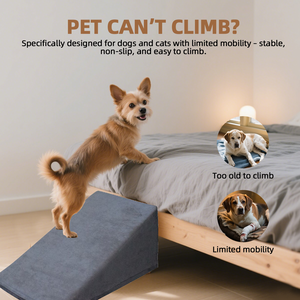 ODM ODM Op maat gemaakte traag schuim honden- en katten trappen, hondenopgangen voor trappen, hondenstappen voor banken en bedden met afneembare hoes - Product Image 2