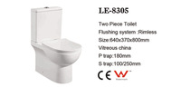 Tall Rear Outlet Toilet Two Piece Toilet With Comfort Seat Dual Flush Water Tank